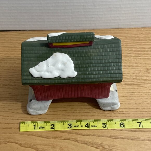 Vtg Lemax Oak Ridge Covered Bridge Christmas Village Hand-Painted Porcelain 1992 - Picture 10 of 11